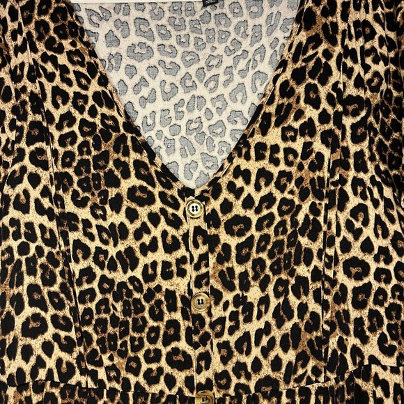Torrid Leopard Button-Front Dress Size 2 - Picture 6 of 12
